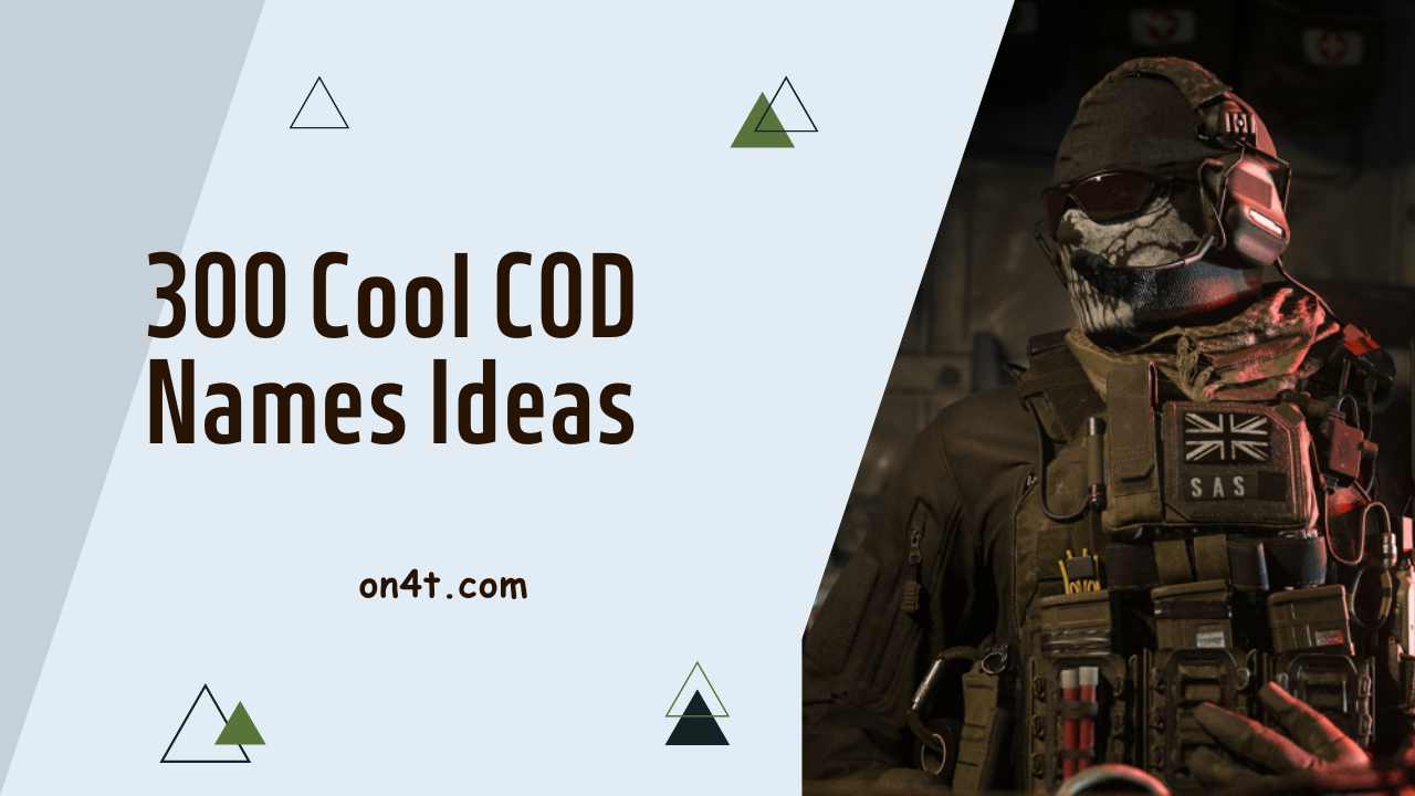 300 Cool COD Names Ideas