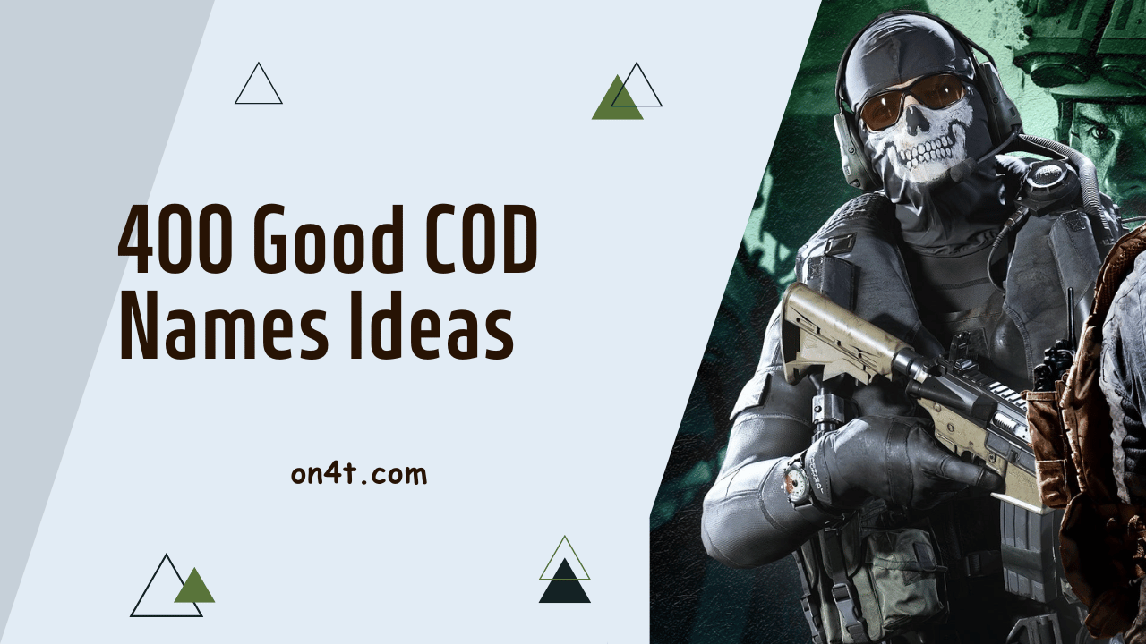 400 Good COD Names Ideas