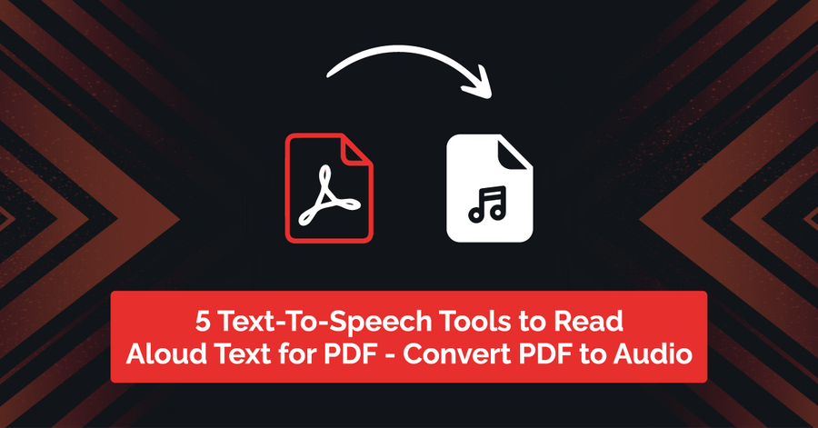 5 text-to-speech tools to read aloud text for pdf - convert pdf to audio