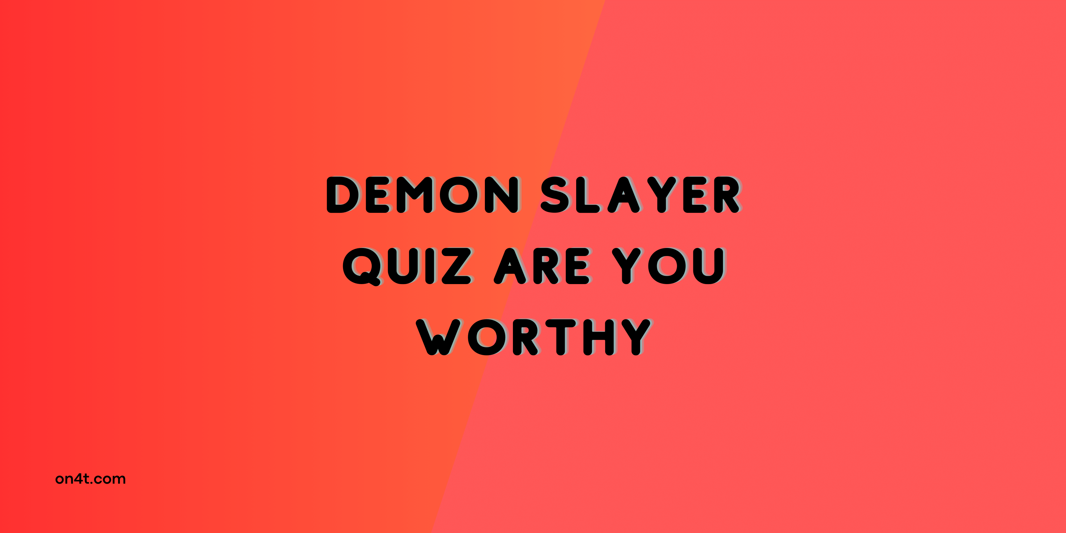Demon Slayer Quiz