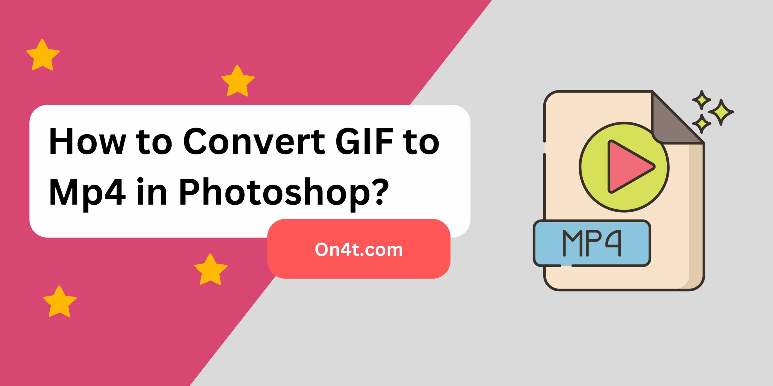 How to Convert GIF to Mp4 in Photoshop?