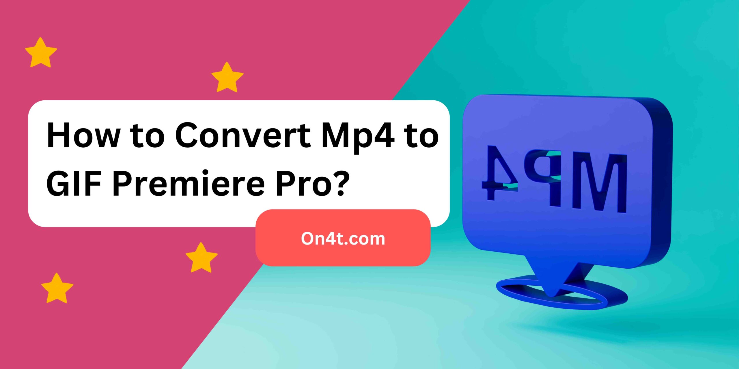 How to Convert Mp4 to GIF Premiere Pro?