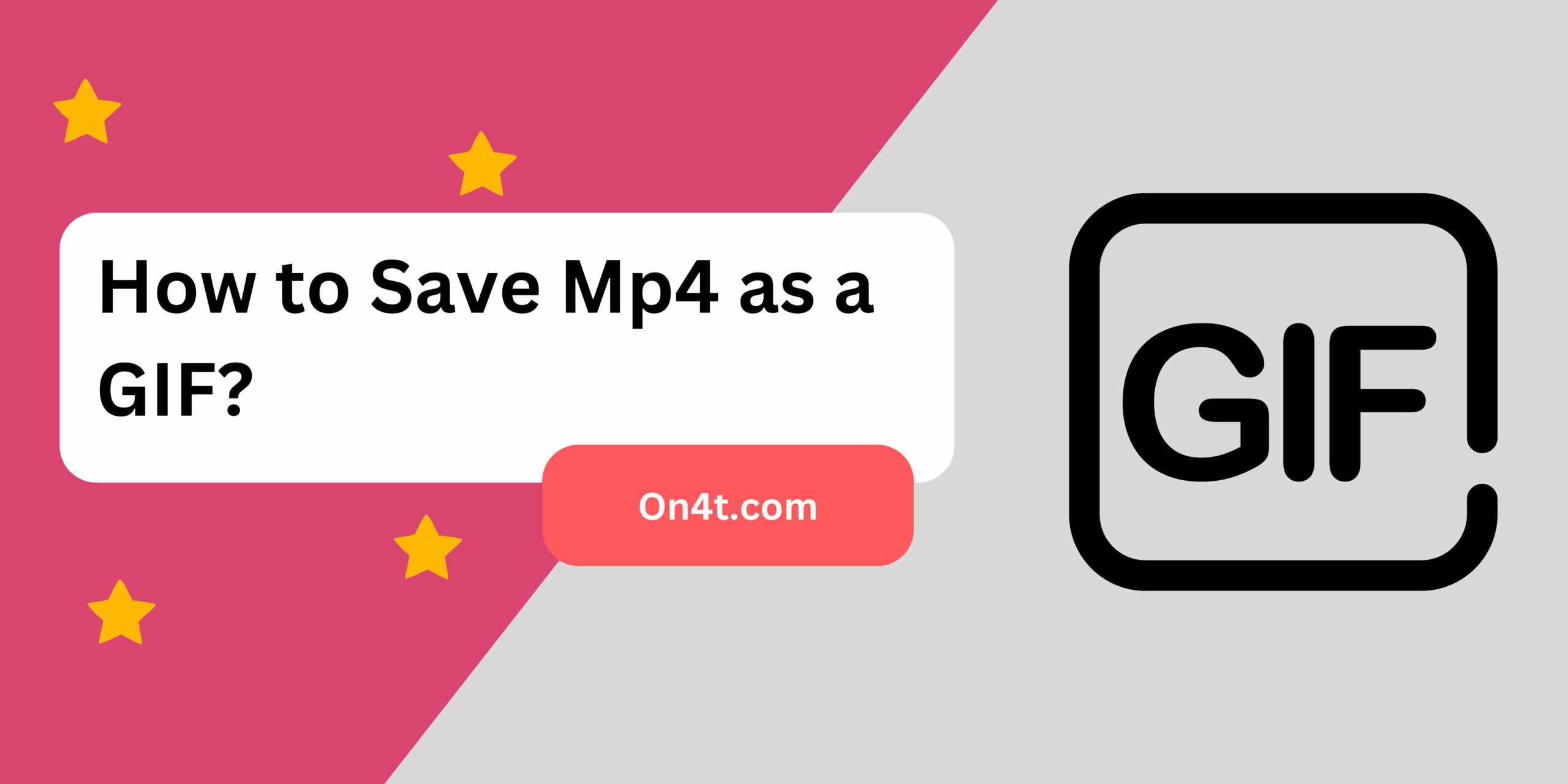 How to Save Mp4 as a GIF?