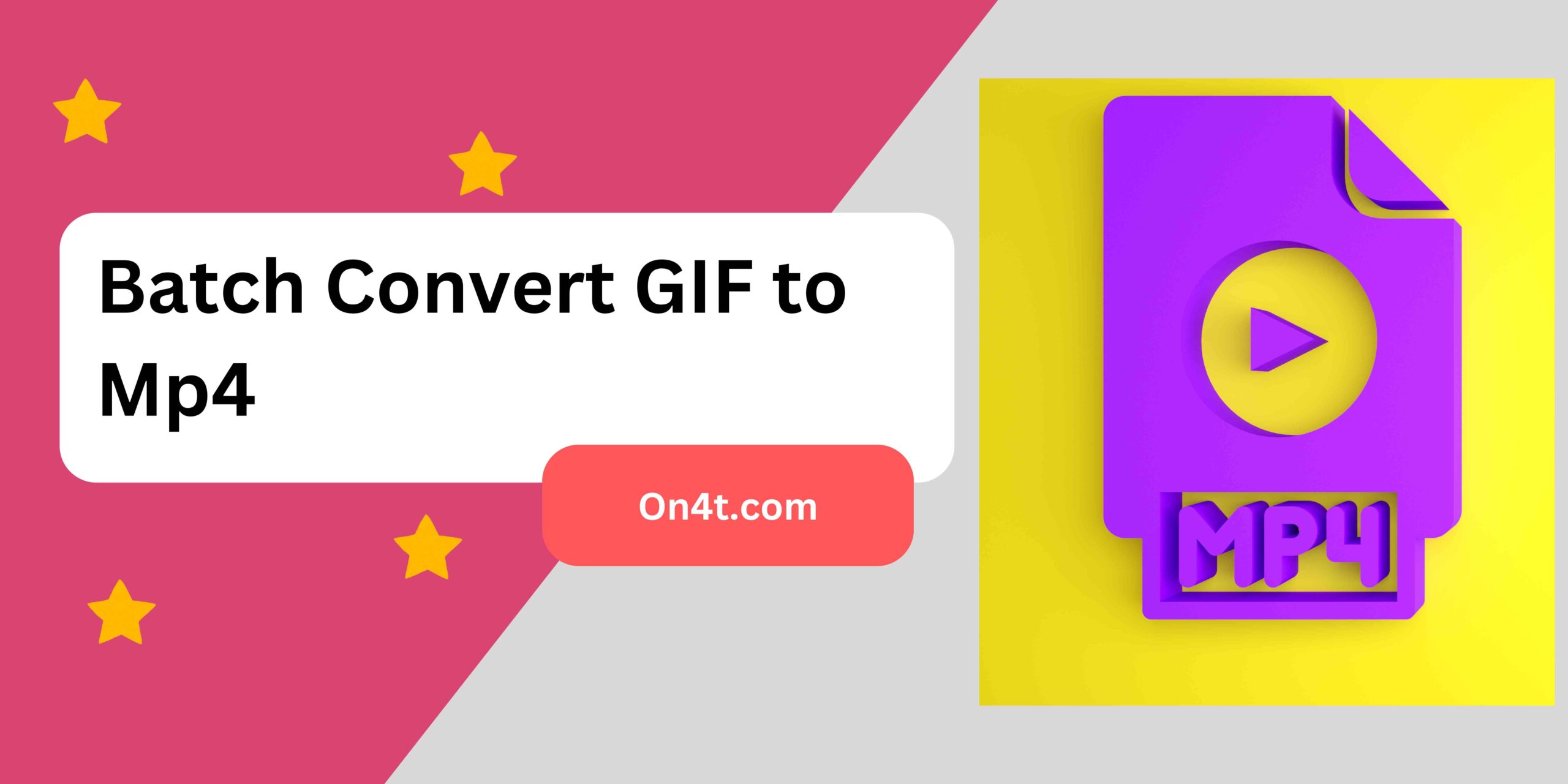 Batch Convert GIF to Mp4