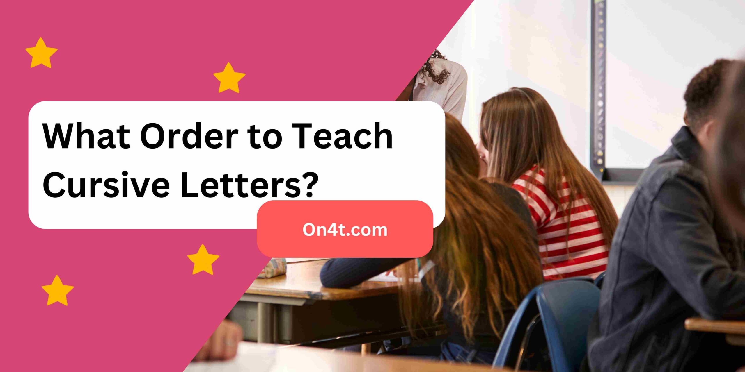 What Order to Teach Cursive Letters