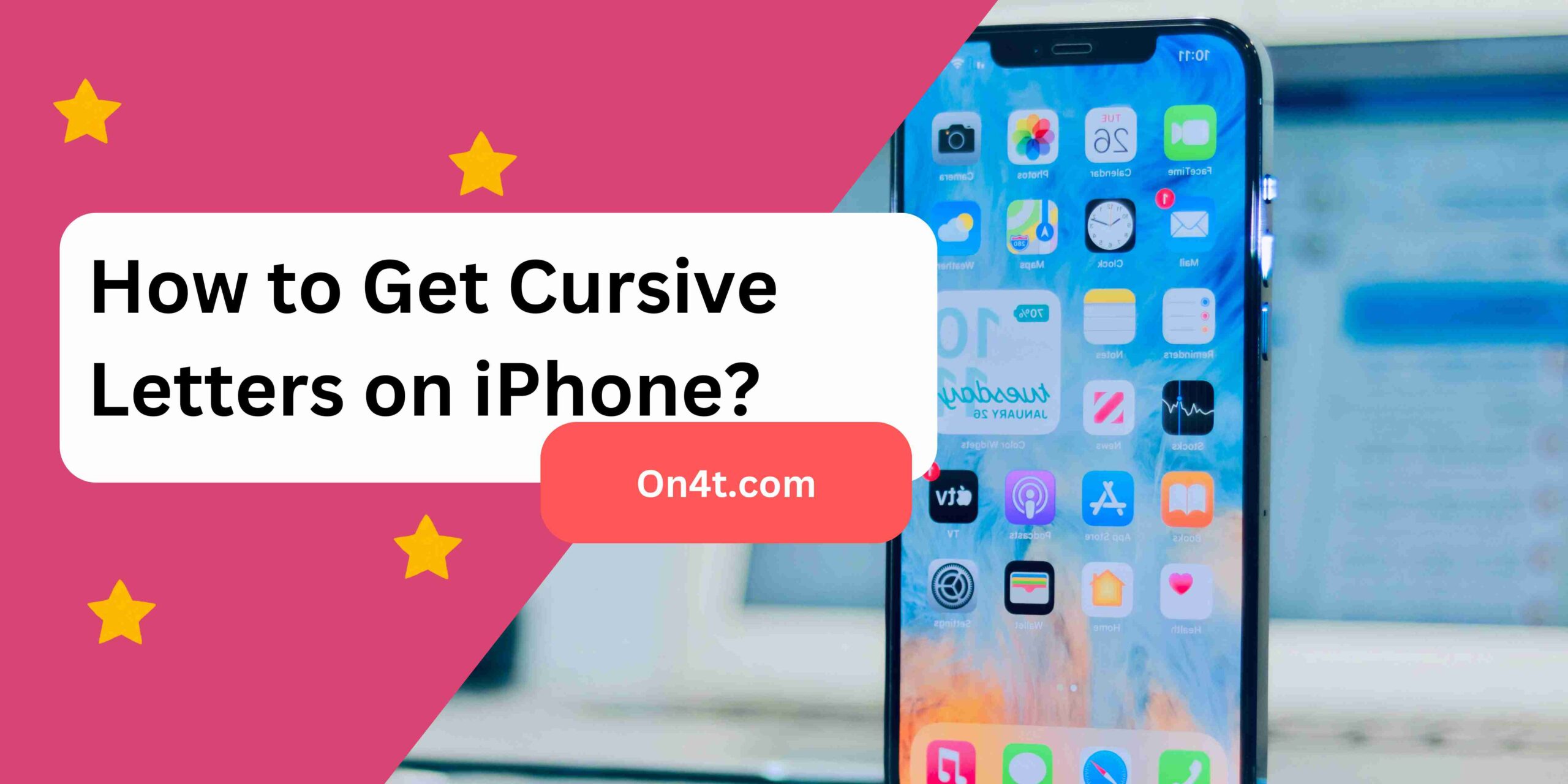 How to Get Cursive Letters on iPhone?