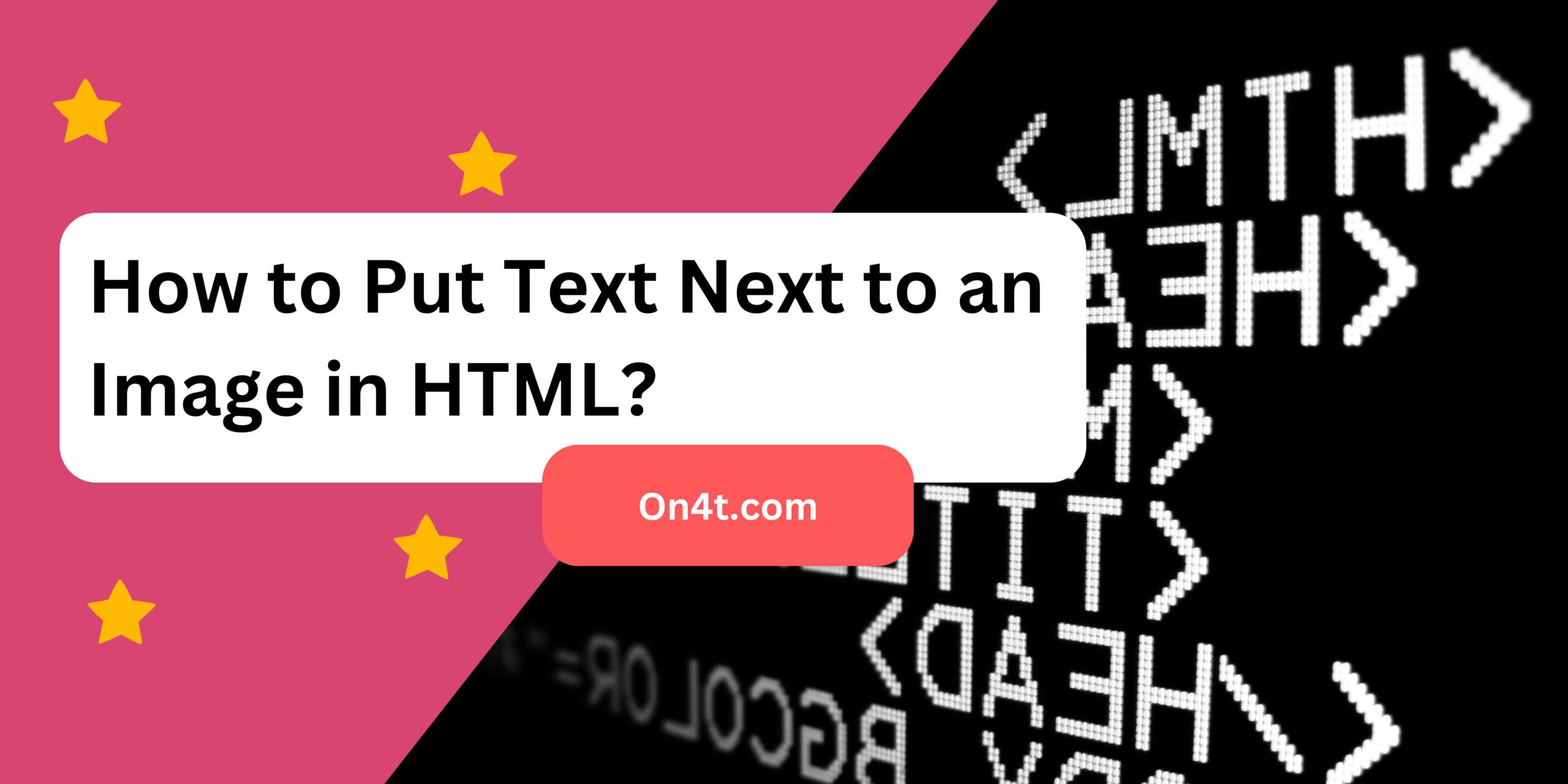 How to Put Text Next to an Image in HTML