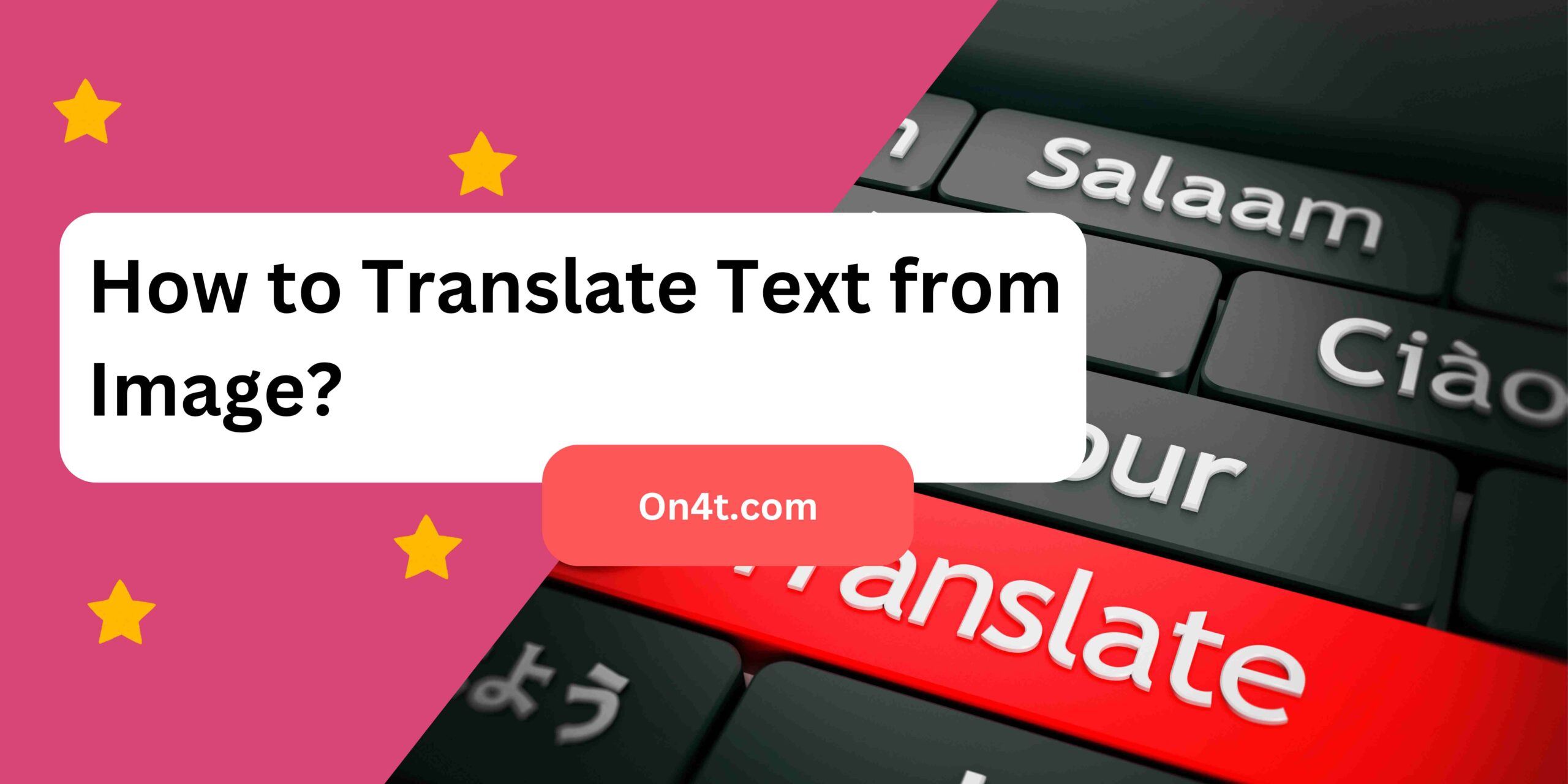 How to Translate Text from Image