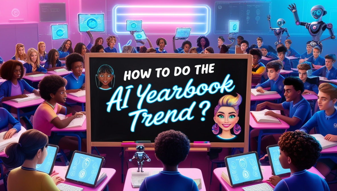 How to do the AI yearbook trend?