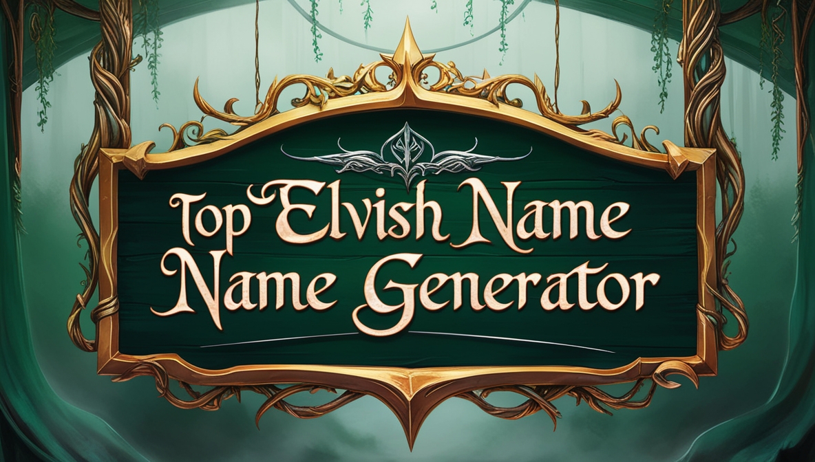 Top Elvish Name Generator