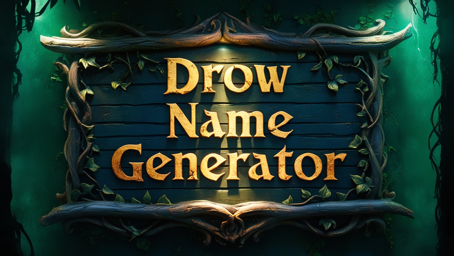 Drow Name Generator