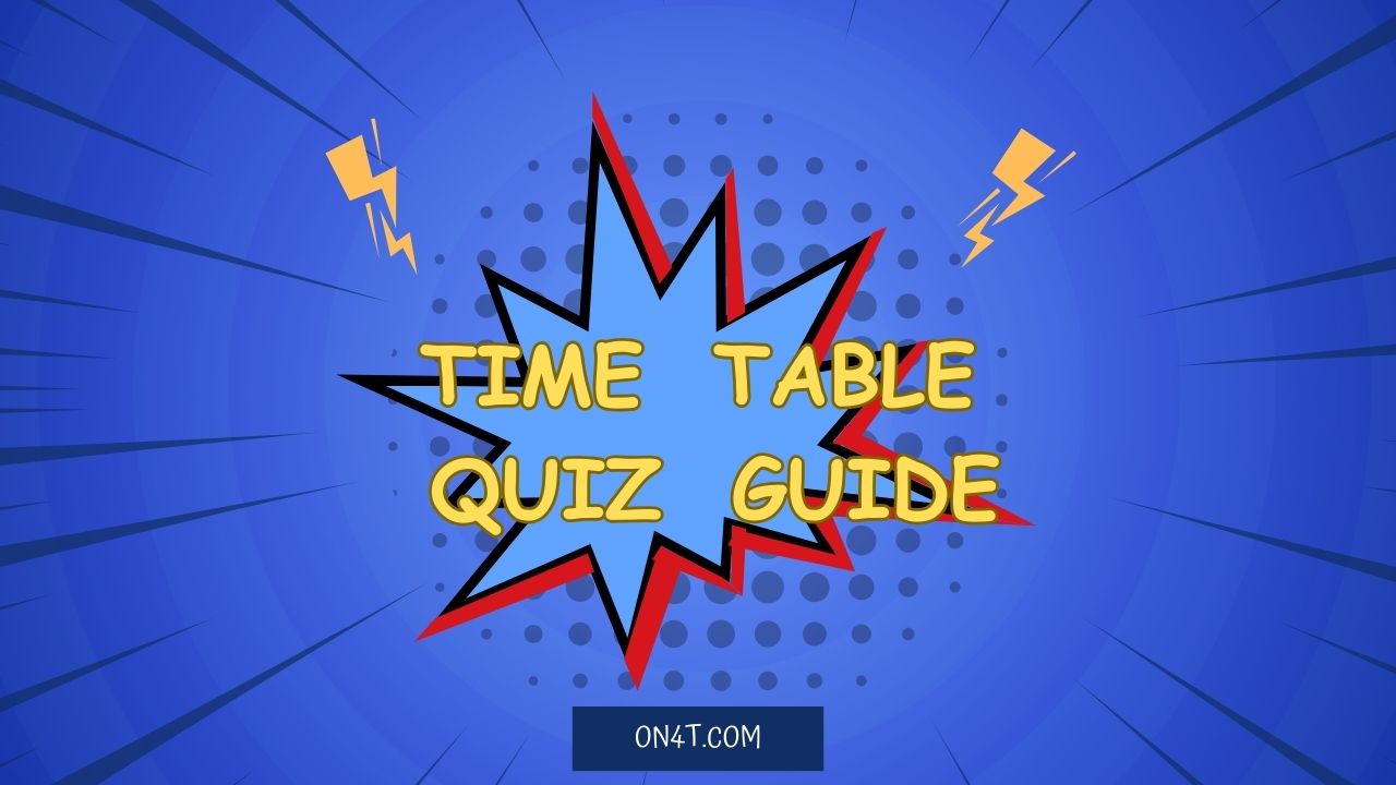 Time Table Quiz