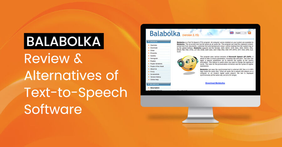balabolka review & alternative of text-to-speech software