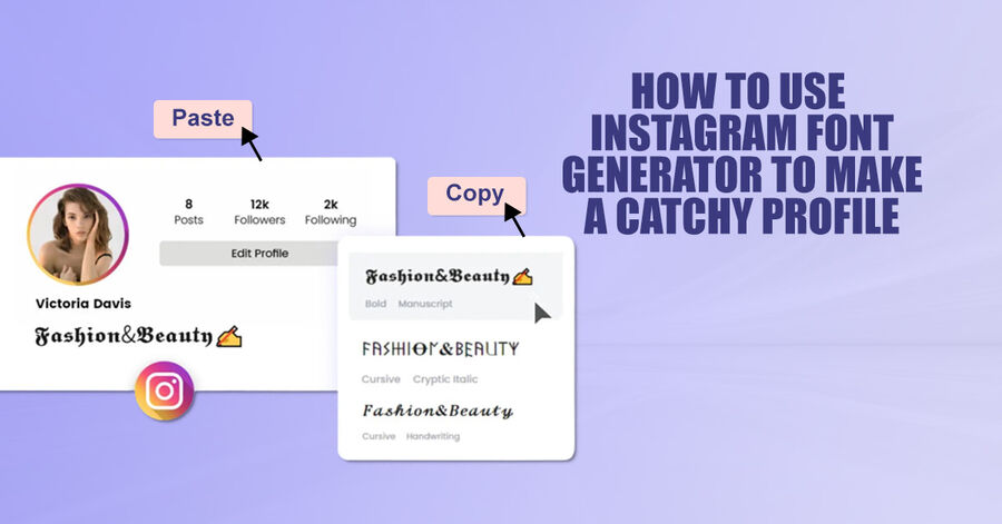 how to use instagram font generator to make a catchy profile