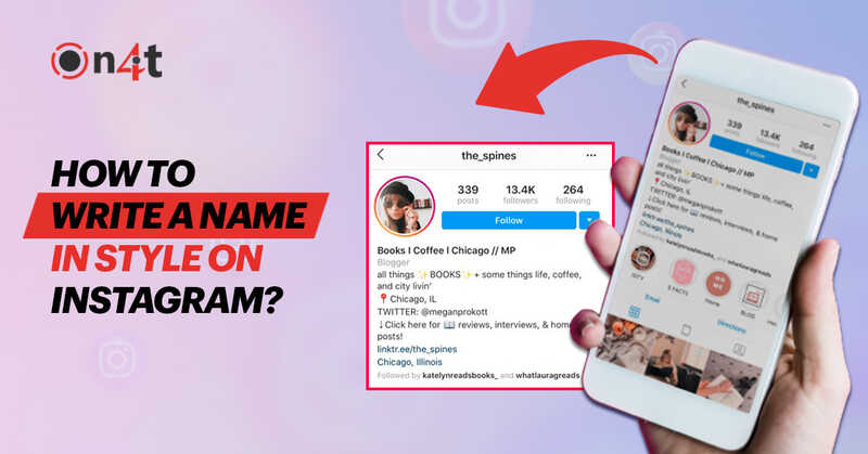 how to write a name in style on instagram?