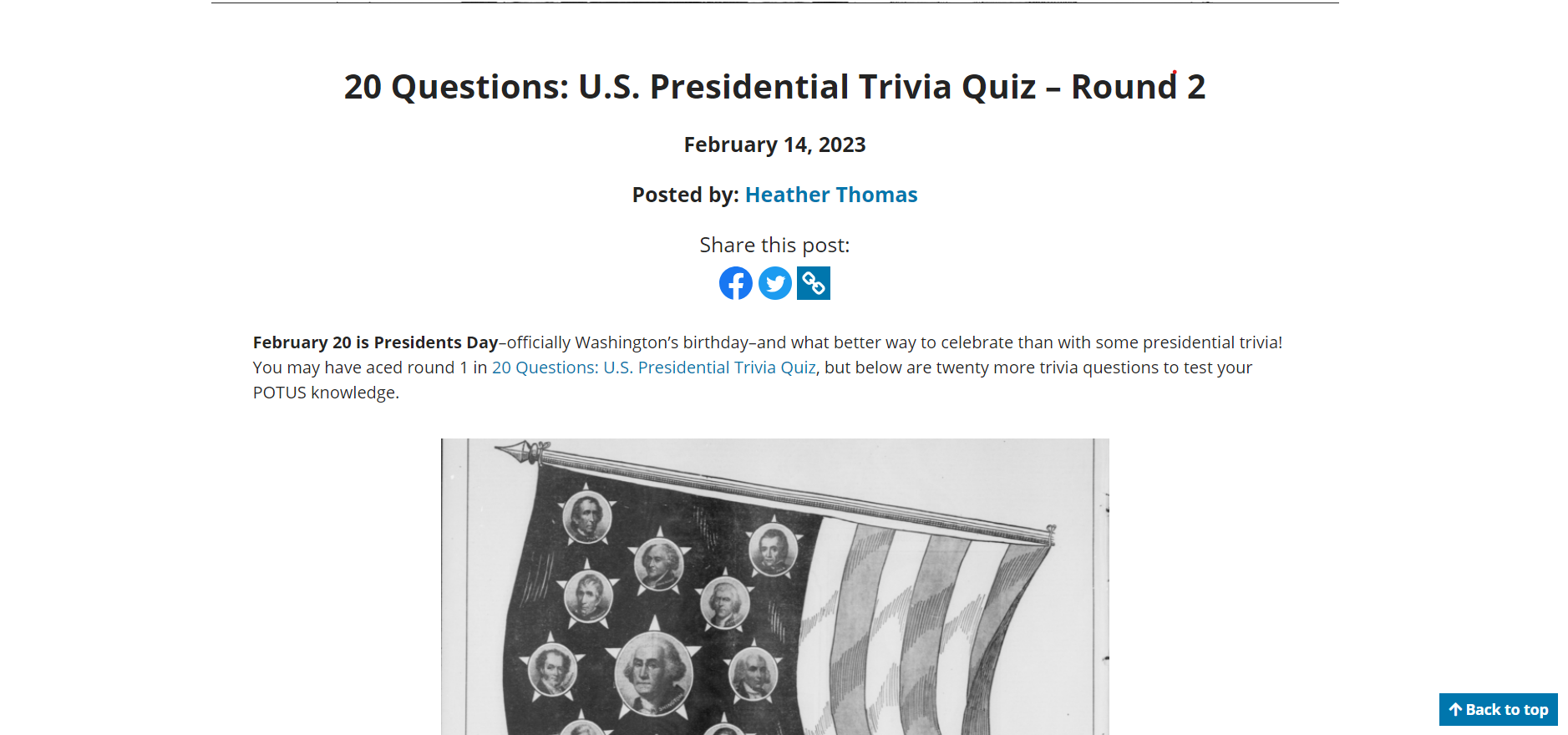 Presidential Quiz Game: MCQs, FAQ’s And Interesting Facts