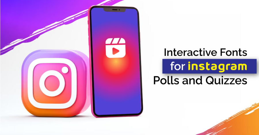 interactive fonts for instagram polls and quizzes