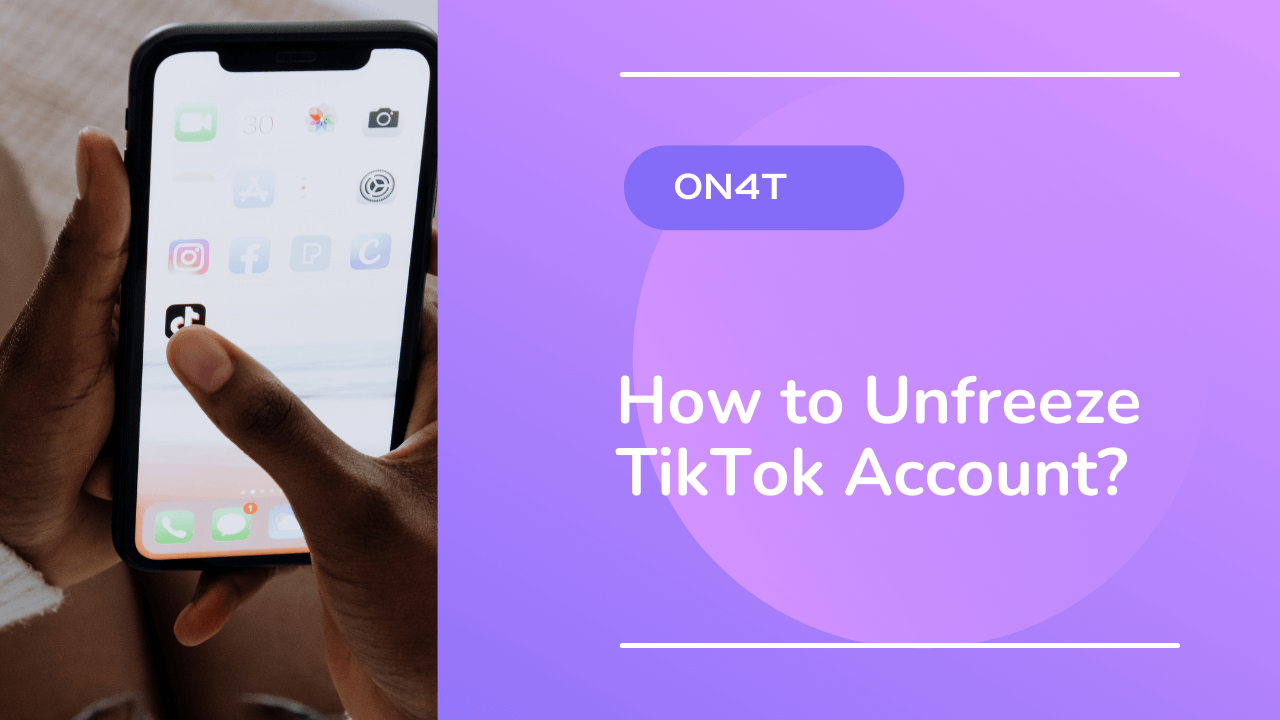 how to unfreeze tiktok account?