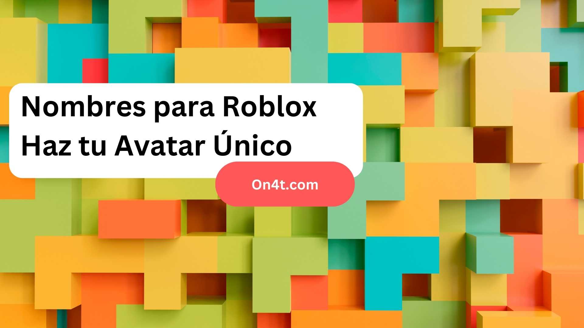 Nombres para Roblox Haz tu Avatar Único