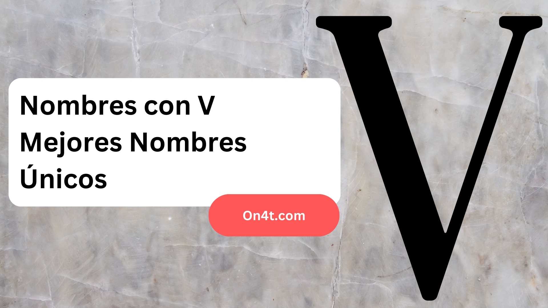 Nombres con V Mejores Nombres Únicos